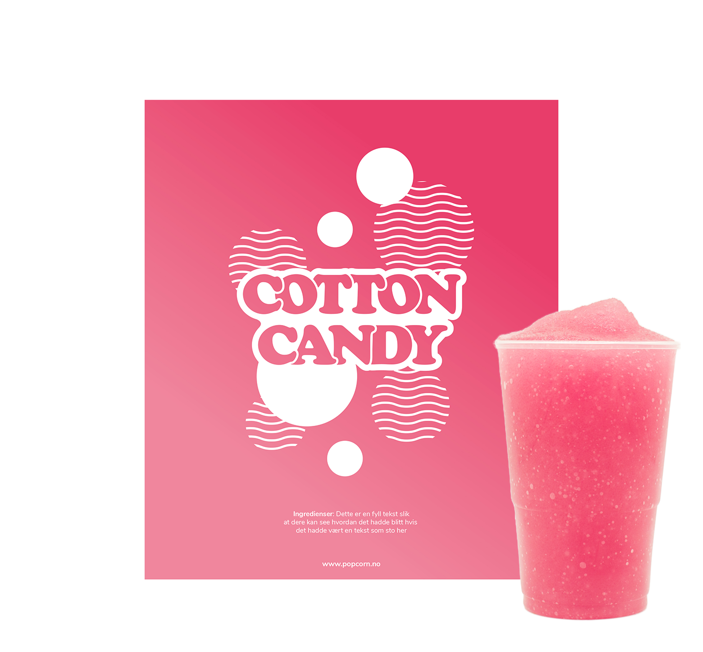 Slush Cotton candy 1 liter (5 liter ferdig slush)