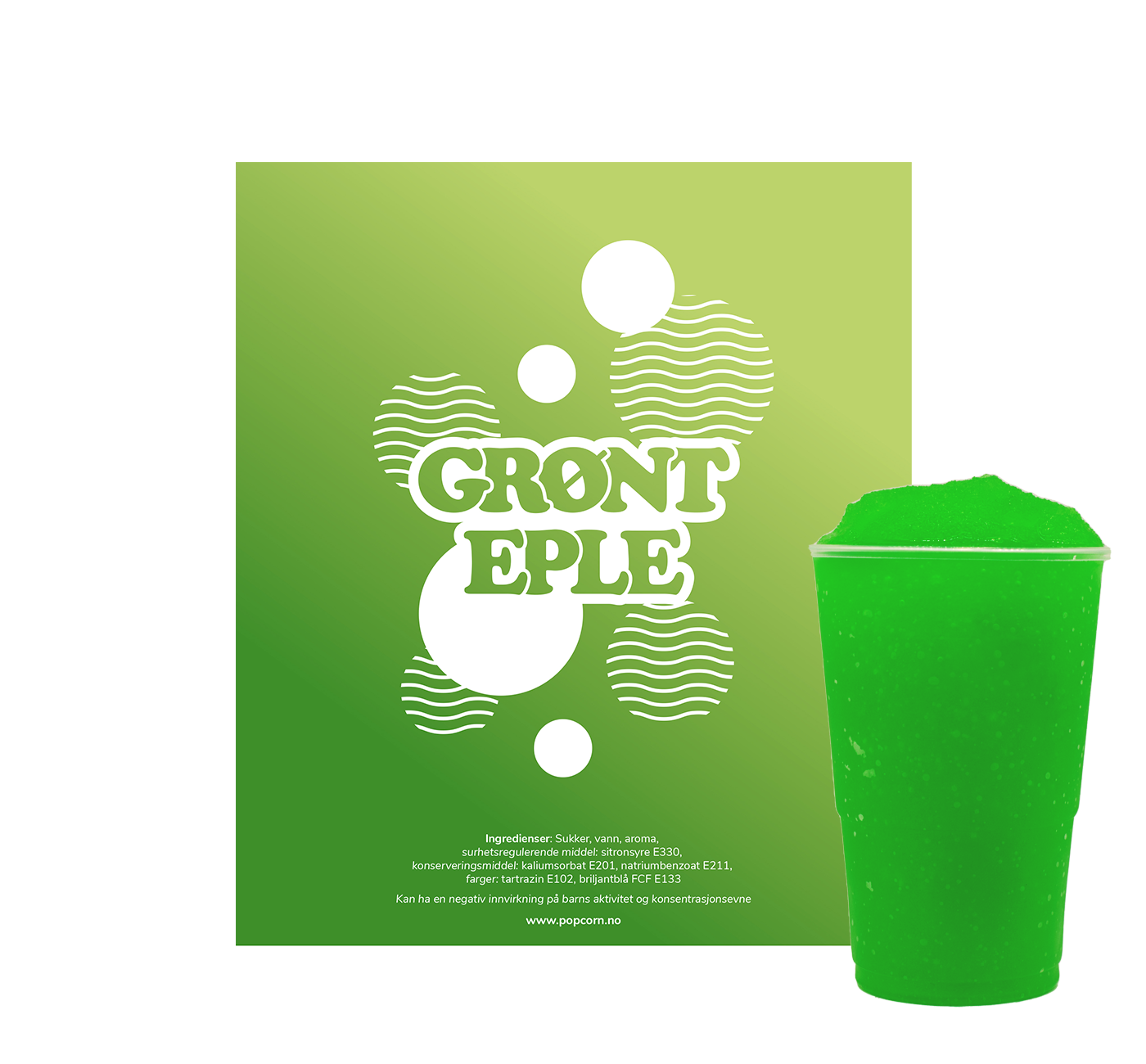 Slush Grønt Eple 1 liter (5 liter ferdig drikke)