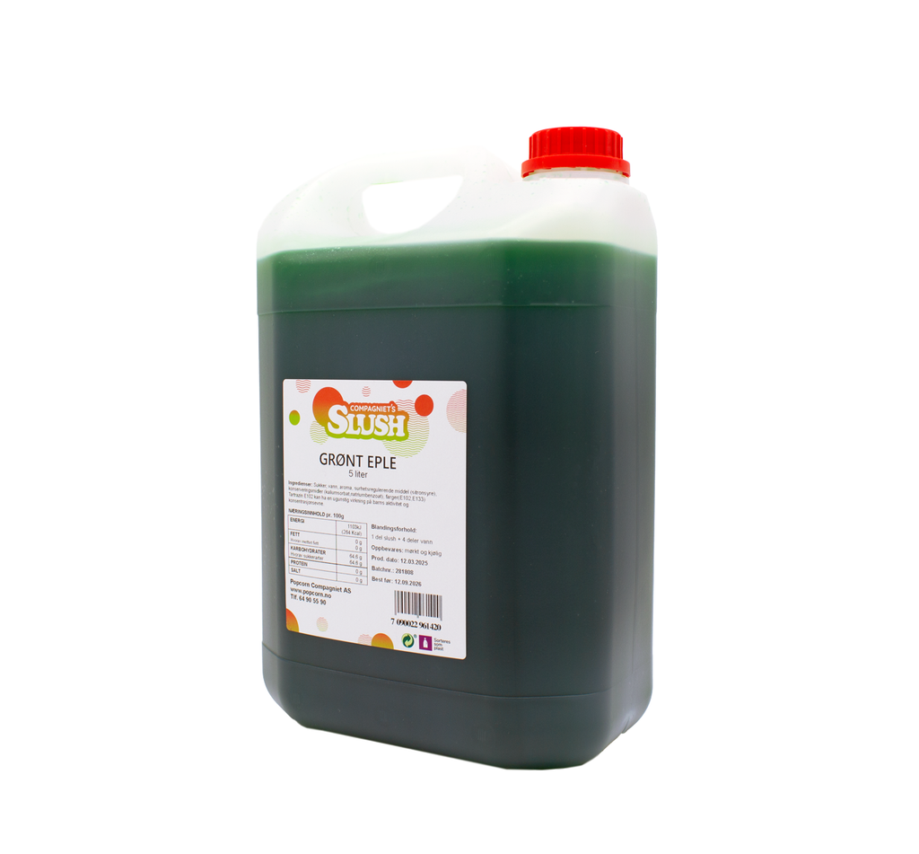 Slush Grønt Eple 5 liter (25 liter ferdig drikke)
