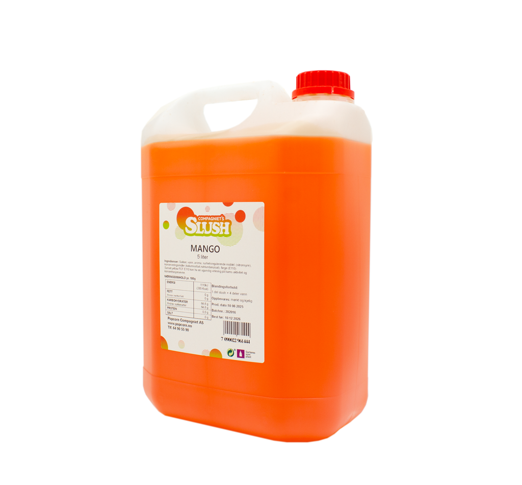 Slush Mango 5 liter (25 liter ferdig slush)